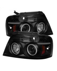 Spyder Ford F150 04-08 Projector Headlights V 2 CCFL Halo LED Blk Smke PRO-YD-FF15004-CCFL-G2-BSM buy in USA