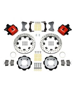 Wilwood Combination Parking Brake Rear Kit 11.75in Drilled Red 2011 Fiesta Rear buy in USA