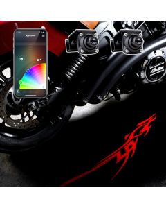 XK Glow Curb FX Bluetooth XKchrome App Waterproof LED Projector Welcome Light Tatoo Style 2pc buy in USA