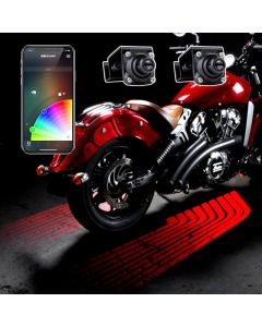 XK Glow Curb FX Bluetooth XKchrome App Waterproof LED Projector Welcome Light Angel Wing Style 2pc buy in USA