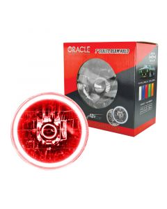 Oracle Pre-Installed Lights 7 IN. Sealed Beam - Red Halo buy in USA