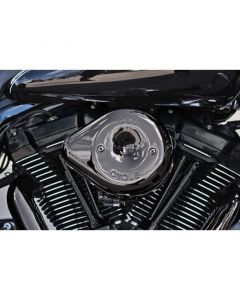 S&S Cycle 17-23 M8 Models Lava Chrome Stealth Teardrop Air Cleaner Kit buy in USA