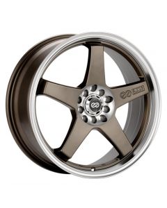 Enkei EV5 17x7 5x100/114.3 38mm Offset 72.6 Bolt DiameterMatte Bronze w/ Machined Lip Wheel buy in USA