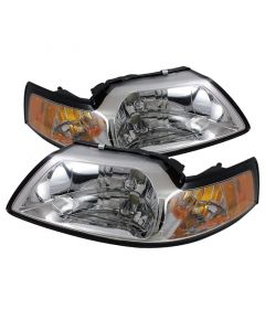 Xtune Ford MUStang 99-04 Amber Crystal Headlights Chrome HD-JH-FM99-AM-C buy in USA