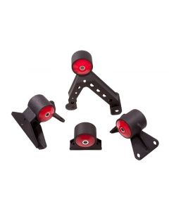 Innovative 07-13 Mitsubishi Evolution 4B11T Black Steel Mounts 75A Bushings buy in USA