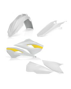 Acerbis 15-16 HusqvarnaTE125-300/ FE250-501 Plastic Kit - White/Yellow Original 15 buy in USA