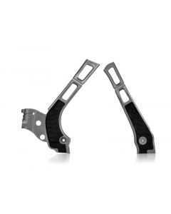 Acerbis 21-24 Fantic XE/XX/ 05-24 Yamaha YZ125/250/YZ125X/YZ250XFrame Guard X Grip - Silver/ Black buy in USA