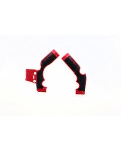 Acerbis 14-23 KTM SX65/ 16-23 Husq TC65/ 21-23 GasGas MC65 Frame Guards- X-Grip - Red/Black buy in USA