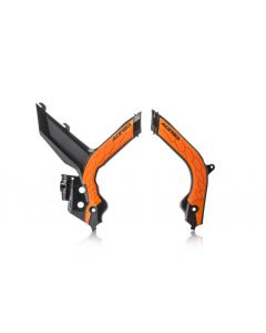 Acerbis 19-22 KTM 125-450 SX/SX-F/XC-F/XC Frame Guards- X-Grip - Black/16 Orange buy in USA