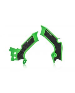 Acerbis 21+ Kawasaki KX250/ 19-23 KX450 Frame Guards- X-Grip - Green/Black buy in USA