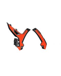 Acerbis 23+ KTM EXC-F/ SX/ SX-F/ XC/ XC-F/ XC-W/ XCF-W Frame Guards- X-Grip - Black/16 Orange buy in USA