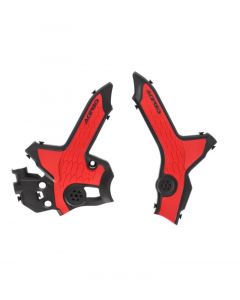 Acerbis 21+ Honda CRF300L Frame Guards- X-Grip - Black/Red buy in USA