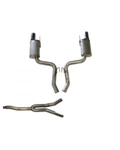 JBA 15-20 Ford Mustang EcoBoost 304 Stainless Steel Cat-Back Exhaust buy in USA