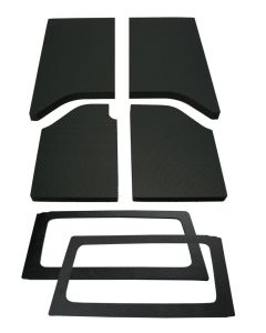 DEI 11-18 Jeep Wrangler JK 2-Door Boom Mat Complete Headliner Kit - 6 Piece - Black buy in USA