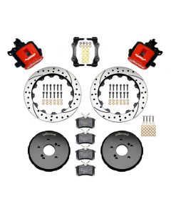 Wilwood Combination Parking Brake Rear Kit 12.88in Drilled Red Honda S2000 buy in USA