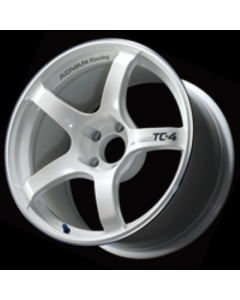 Advan TC4 17x8.0 +38 5-114.3 Racing White Metallic & Ring Wheel buy in USA