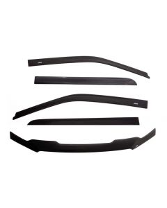 AVS 07-14 Toyota FJ Cruiser Ventvisor & Aeroskin Deflector Combo Kit - Matte Black buy in USA