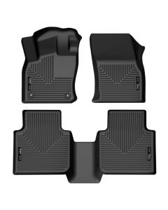 Husky Liners 18-22 Volkswagen Tiguan Weatherbeater Black Front & 2nd Seat Floor Liners buy in USA