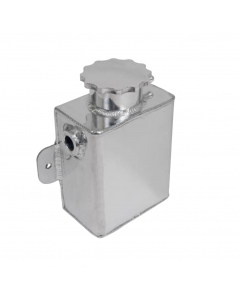 Granatelli 1.25qt 3/8in NPT In 1/2in NPT Out 3inx4.5inx7in Alum Rectangular Coolant Tank- Polished buy in USA