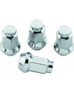 QuadBoss Lug Nuts 3/8in-24 - 14mm-Od - Chrome - Box of 4 buy in USA