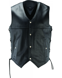 River Road Old Skool Leather Vest Black - Large buy in USA