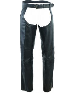 River Road Longhaul Leather Chaps Black - Large buy in USA