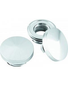 Bikers Choice 82-Up Chrome Pointed Gas Cap Set With Paint Savers buy in USA