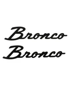 Ford Racing 2021+ Bronco Classic Script Fender Badges - Matte Black (Pair) buy in USA