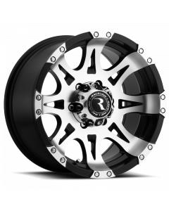 Raceline 982 Raptor 17x9in / 5x127 BP / 0mm Offset / 78.1mm Bore - Black & Machined Wheel buy in USA