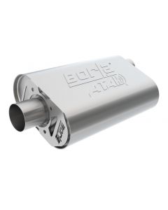 Borla CrateMuffler Big Block Mopar 383/413/426/440 2.5in Offset/Center 14inx4.35inx9in Oval Muffler buy in USA