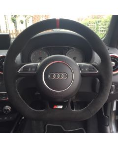 ✯✯✯✯✯ DSG Paddles Custom Suede Steering Wheel Cover for Audi buy in USA