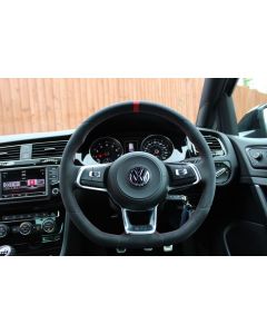 ✯✯✯✯✯ DSG Paddles 'Clubsport' style Suede Steering Wheel Cover for VW Golf MK8 buy in USA