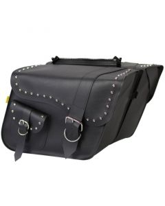 Willie & Max Universal Ranger Studded Large Slant Saddlebags (16 in L x 11 in H x 6.5 in W) - Black buy in USA