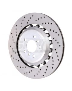 SHW 11-16 BMW M5 4.4L Left Rear Cross-Drilled Lightweight Brake Rotor (34212284103) buy in USA