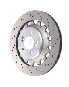 SHW 19-21 BMW M2 Competition 3.0L Right Rear Cross-Drilled Lightweight Brake Rotor (34118072020) buy in USA