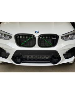 Exon Front Grille V-Brace Trim Cover Green for BMW G-Series X3 X3M G01 / X4 X4M G02 / X5 X5M G05 / X6 X6M G06 / X7 G07 & M5 F90 / 5 Series G30 buy in USA