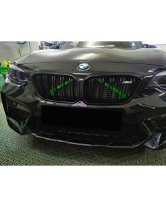 Exon Front Grille V-Brace Trim Cover Green for BMW M2 inc. Competition F87 & M3 F80 / M4 F82 buy in USA