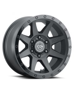 ICON Rebound 17x8.5 5x150 25mm Offset 5.75in BS 110.1mm Bore Double Black Wheel buy in USA