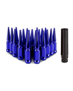 Mishimoto Steel Spiked Lug Nuts M12x1.5 20pc Set - Blue buy in USA