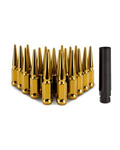 Mishimoto Steel Spiked Lug Nuts M12x1.5 20pc Set - Gold buy in USA