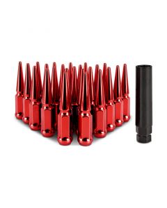 Mishimoto Mishimoto Steel Spiked Lug Nuts M14 x 1.5 24pc Set Red buy in USA