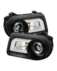 Spyder Chrysler 300C 05-10 Projector Headlights LED DRL Black High/Low H7 PRO-YD-C300C-DRL-BK buy in USA