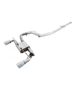 AWE Tuning Ford Focus RS SwitchPath Cat-back Exhaust - Chrome Silver Tips buy in USA