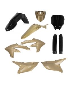 Acerbis 2024 Yamaha YZ250F/ 23+ YZ450F/FX (Includes Tank Cover) Full Plastic Kit - Black/Gold buy in USA