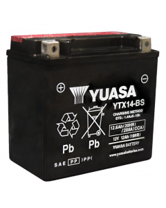 Yuasa YTX14-BS Maintenance Free AGM 12 Volt Battery (Bottle Supplied) buy in USA