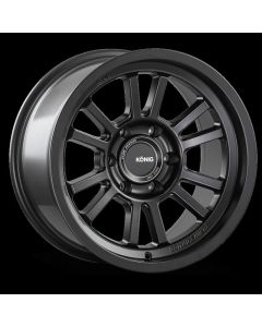 Konig HT1 17X9 5X127 ET-12 Matte Black buy in USA