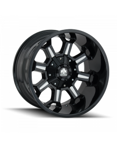 Mayhem 8105 Combat 20x10 / 5x127 BP / -19mm Offset / 87mm Hub Black w/ Milled Spokes Wheel buy in USA