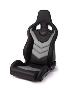 Recaro Sportster GT Driver Seat - Black Vinyl/Cloud Grey Suede buy in USA