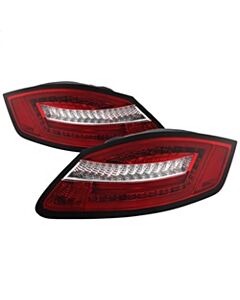 Spyder Porsche 987 Cayman 06-08 / Boxster 05-08 LED Tail Lights - Red Clear ALT-YD-P98705-LED-RC buy in USA