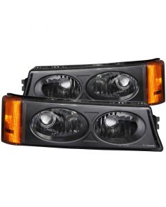 ANZO 2003-2006 Chevrolet Silverado 1500 Euro Parking Lights Black buy in USA